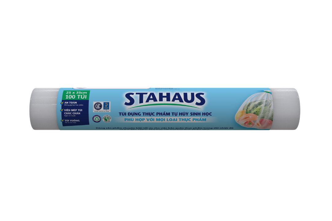 Túi đựng thực phẩm THSH STAHAUS 25x35cm cuộn 100 túi